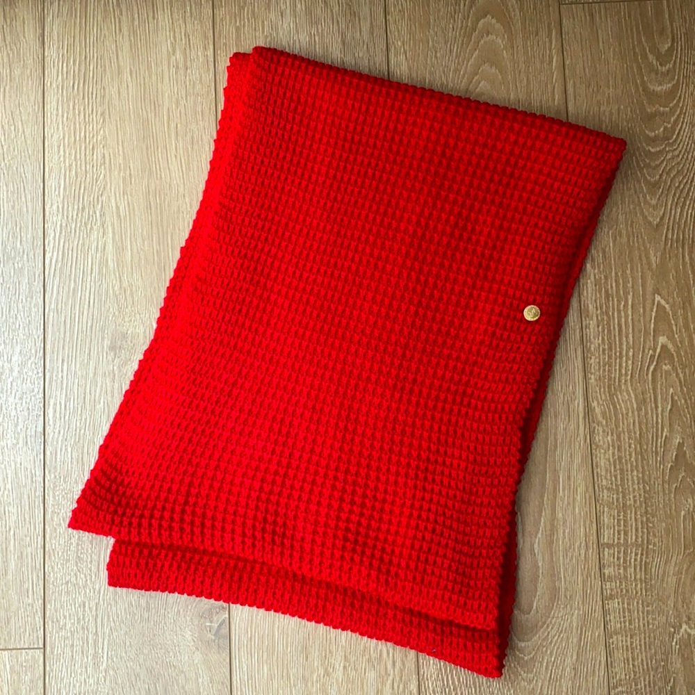 BCBG red infinity scarf